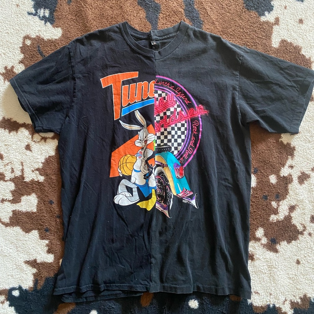 Reworked Black Graphic T-Shirt